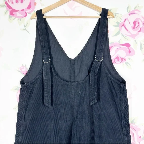 NEW Free People We The Free High Roller Cord Black Jumpsuit XL - Picture 9 of 13